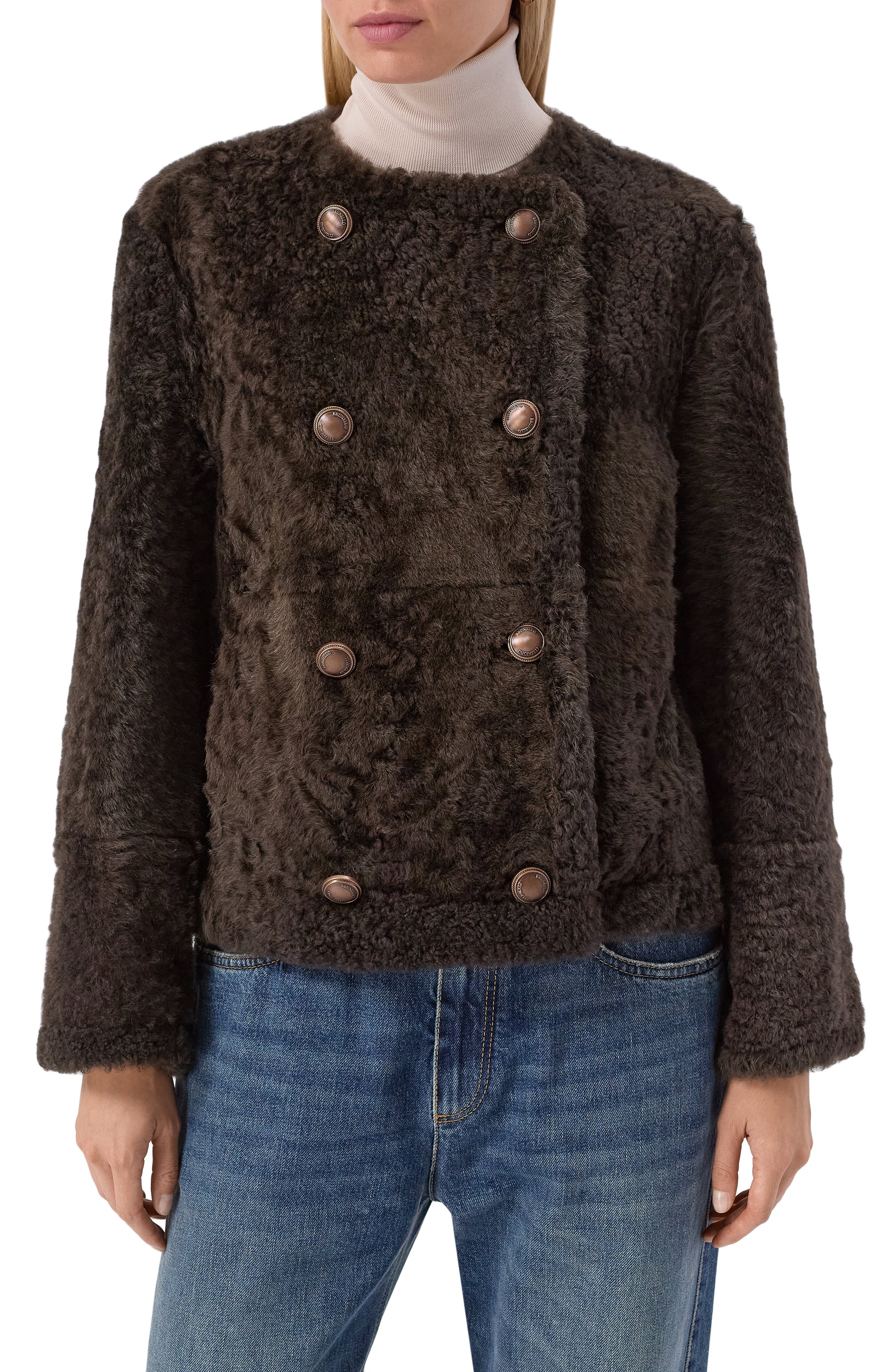 Двусторонняя дубленка из овчины BRUNELLO CUCINELLI, арт. MPMBP7426, фото 3