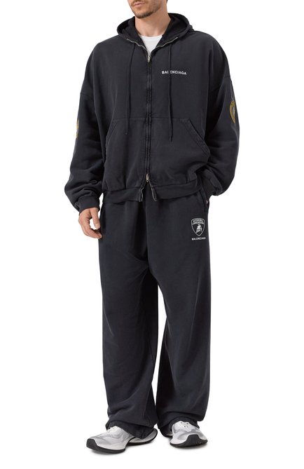 Мужские хлопковые брюки balenciaga x automobili lamborghini BALENCIAGA, арт. 826637/TSV08