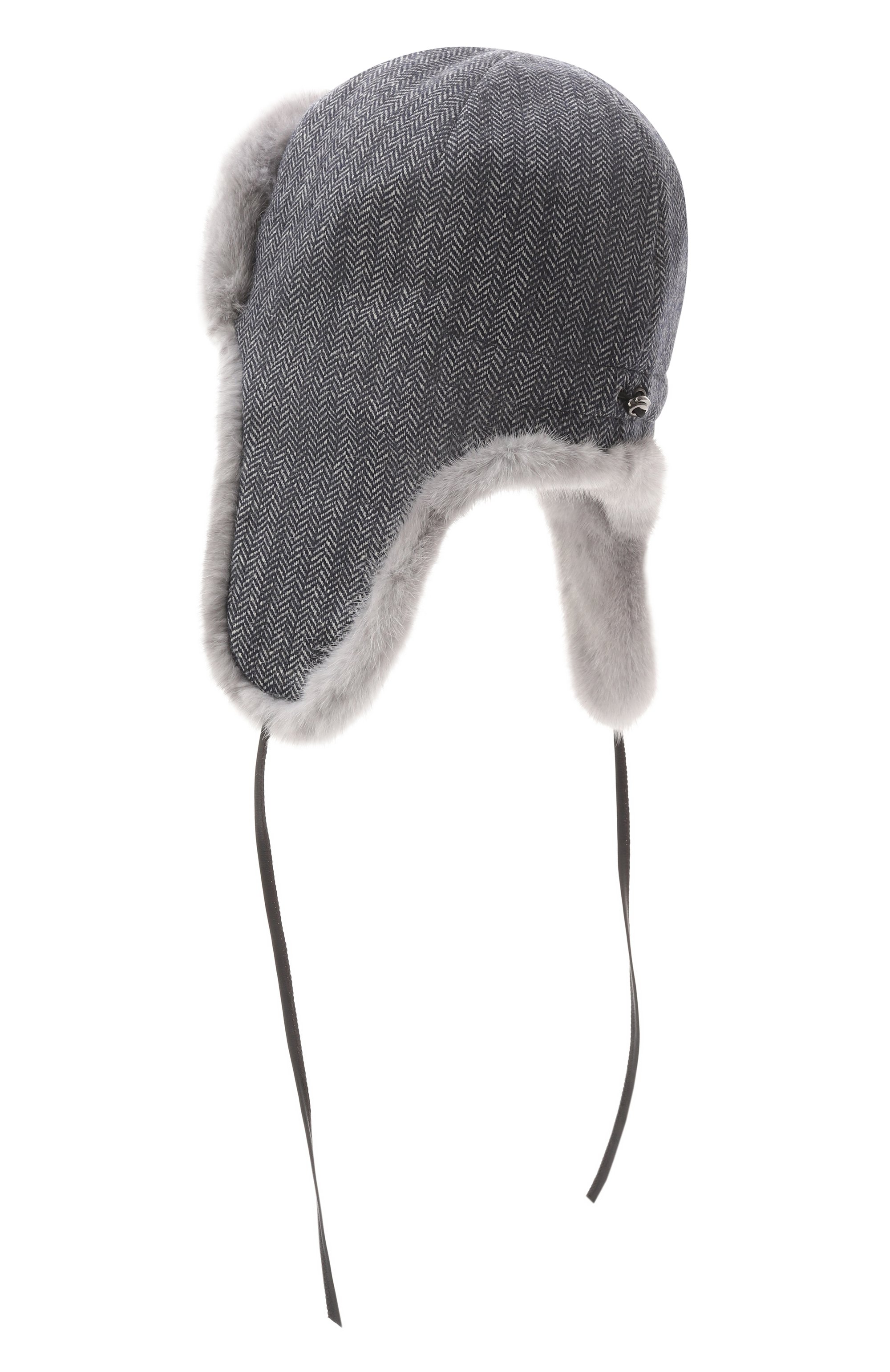 Кашемировая шапка-ушанка бруклин с мехом норки FURLAND, арт. 0130910010036600093, фото 2