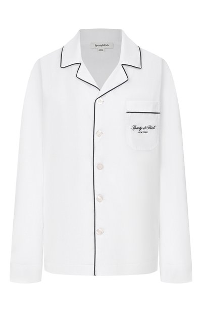 Женская хлопковая рубашка SPORTY AND RICH, арт. SI021711329WH01