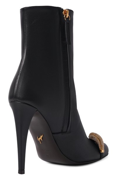Кожаные ботильоны enigme 105 GIUSEPPE ZANOTTI DESIGN черного цвета по цене 174000 руб., арт. I670016, фото 5 Кожаные ботильоны enigme 105 GIUSEPPE ZANOTTI DESIGN, арт. I670016, фото 5