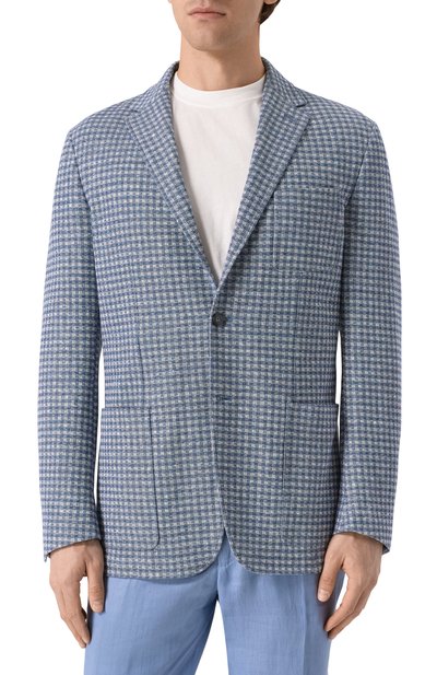 Пиджак изо льна и хлопка CANALI, арт. J0147/JJ02973, фото 5