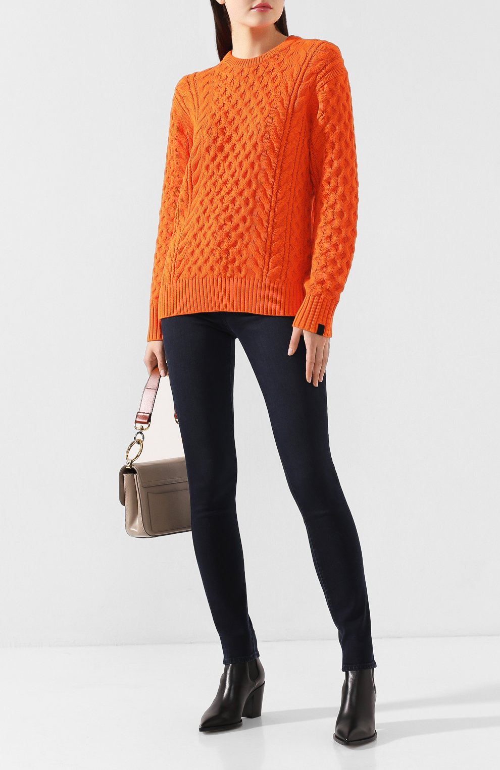 Свитер RAG AND BONE оранжевого цвета по цене 38050 руб., арт. WAS19FS0388B37, фото 2 Свитер RAG AND BONE, арт. WAS19FS0388B37, фото 2