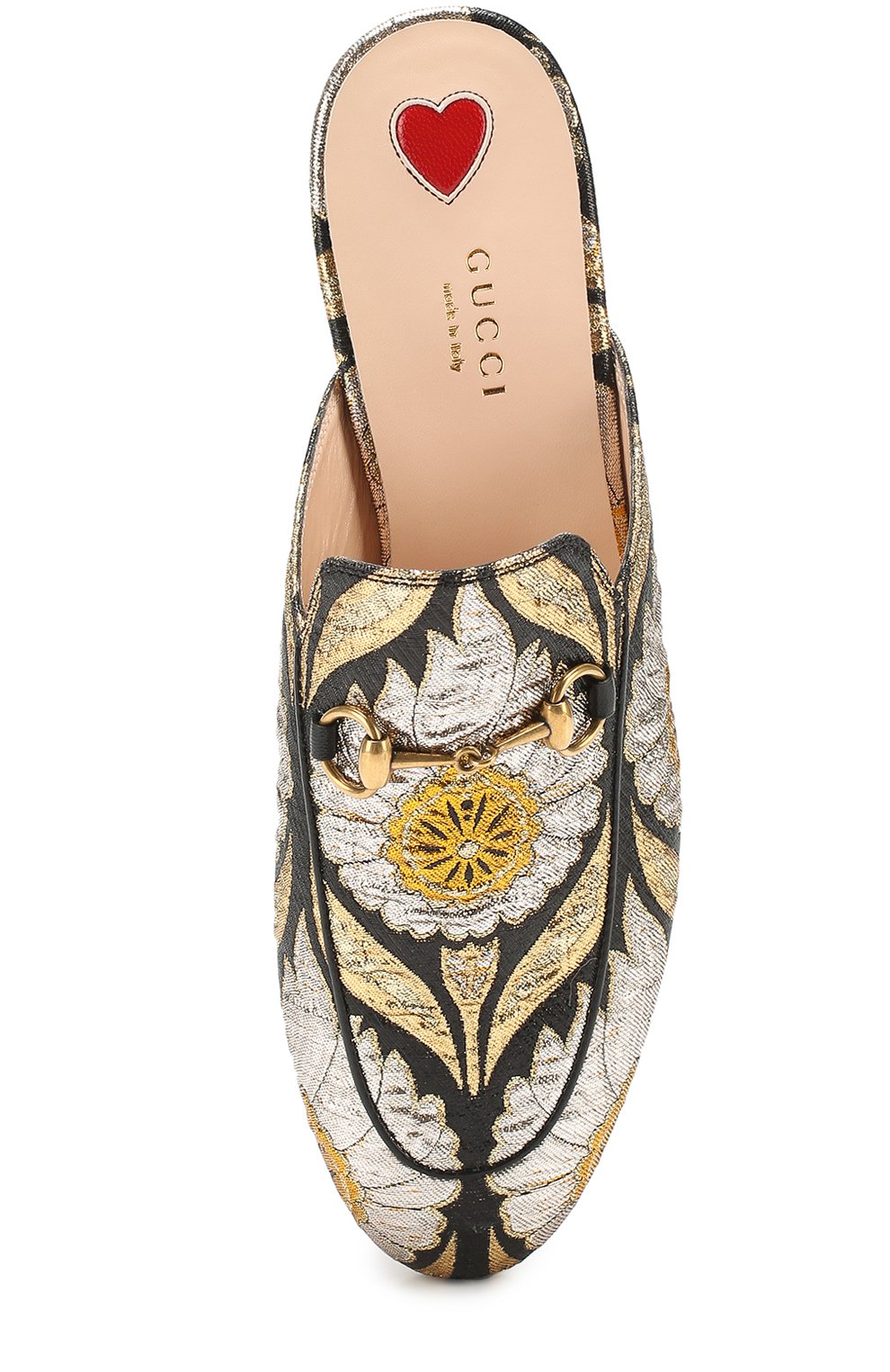 Текстильные сабо princetown с вышивкой GUCCI, арт. 432773/K6T30, фото 4