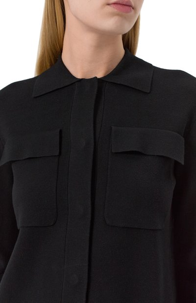 Жакет из вискозы MAX MARA STUDIO черного цвета по цене 59000 руб., арт. MIT0, фото 5 Жакет из вискозы MAX MARA STUDIO, арт. MIT0, фото 5