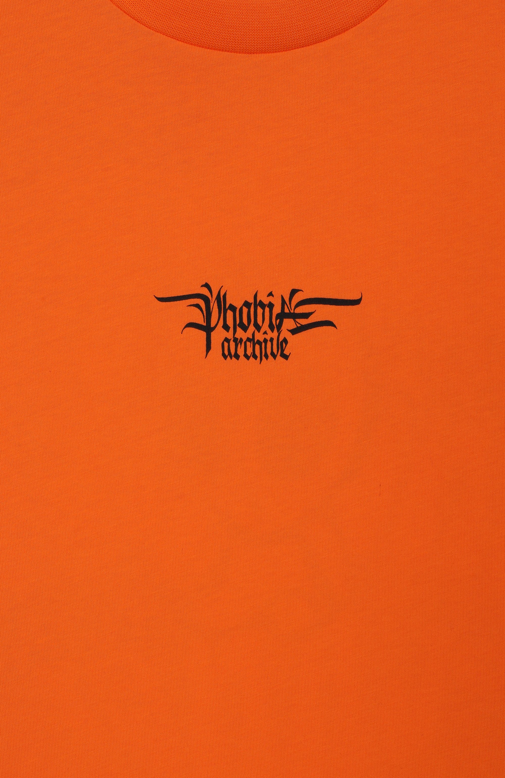 Хлопковая футболка PHOBIA ARCHIVE, арт. PHK00761, фото 3