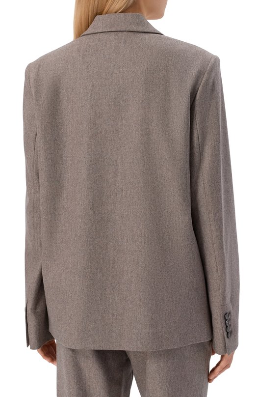 Жакет из шерсти и кашемира Loulou de Saison GINA Бежевый  GINA Фото 4