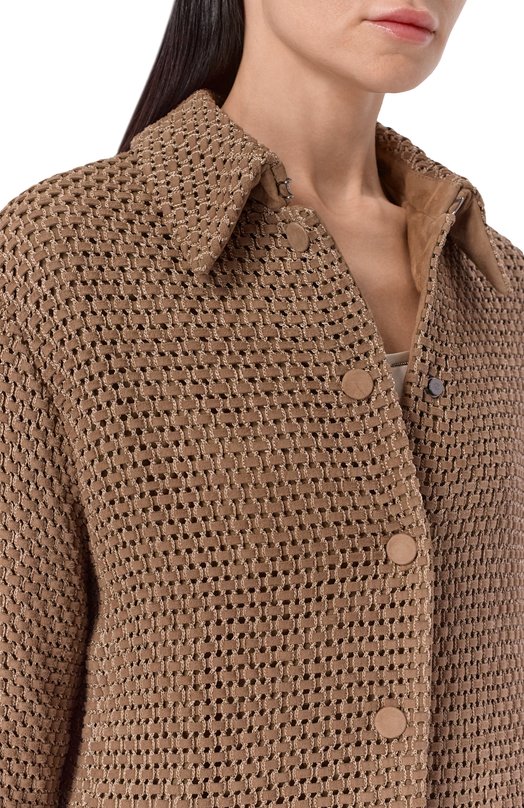 Замшевая куртка Giorgio Armani GW003148/AF24743 Коричневый  GW003148/AF24743 Фото 5