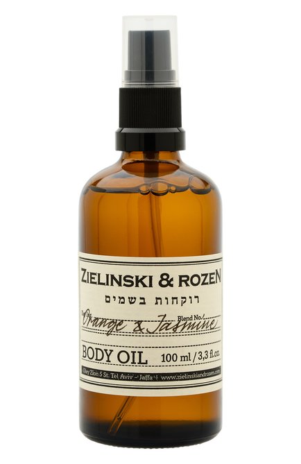 Масло для тела апельсин, жасмин, ваниль (100ml) ZIELINSKI&ROZEN бесцветного цвета, арт. 4627153150565 | Фото 1 (Статус проверки: Проверена категория)