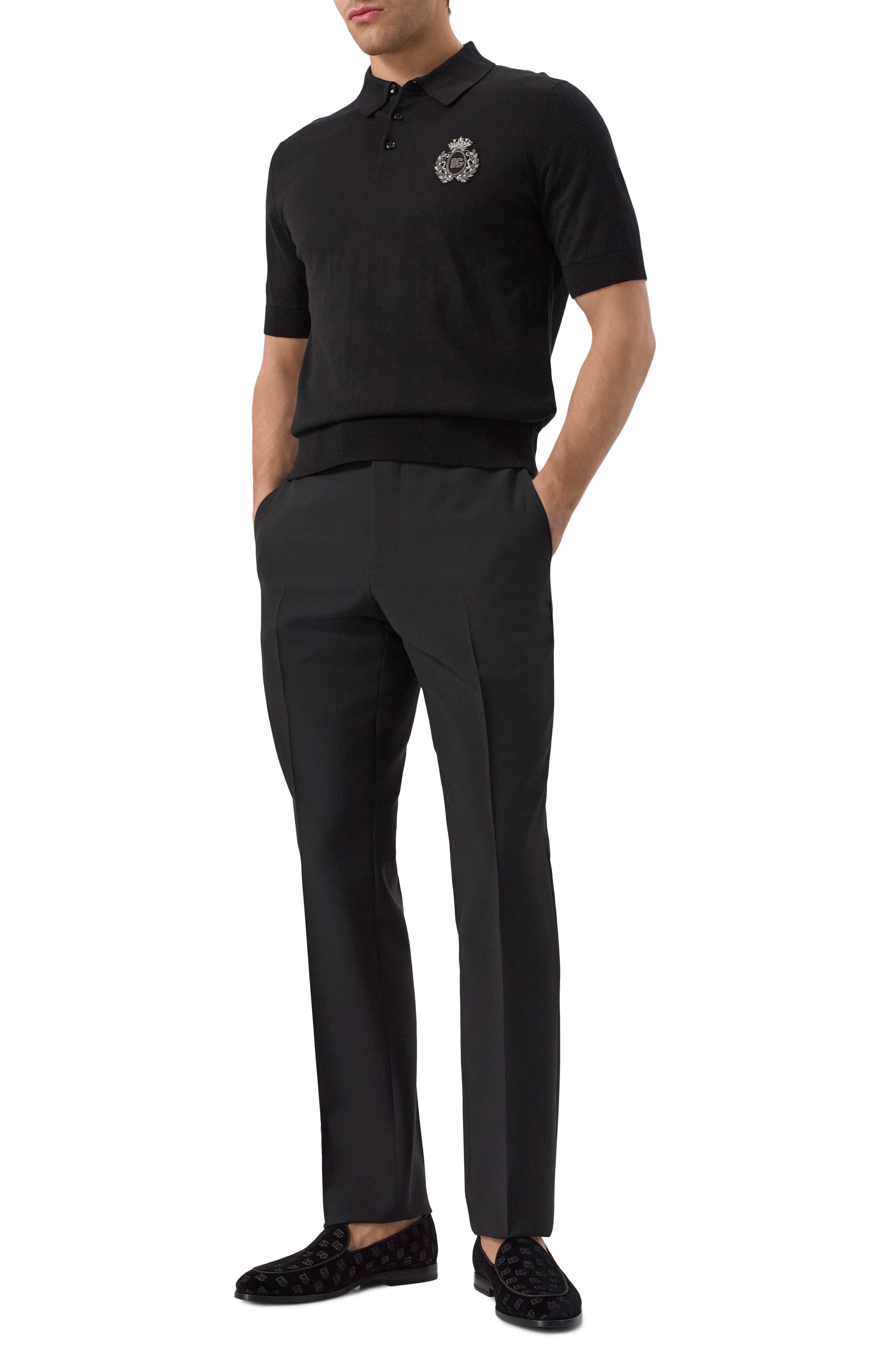 Хлопковое поло DOLCE & GABBANA, арт. GXZ02Z/JBCG3, фото 2