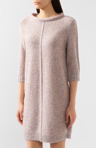 Платье с пайетками D.EXTERIOR розового цвета по цене 35150 руб., арт. 49554, фото 3 Платье с пайетками D.EXTERIOR, арт. 49554, фото 3