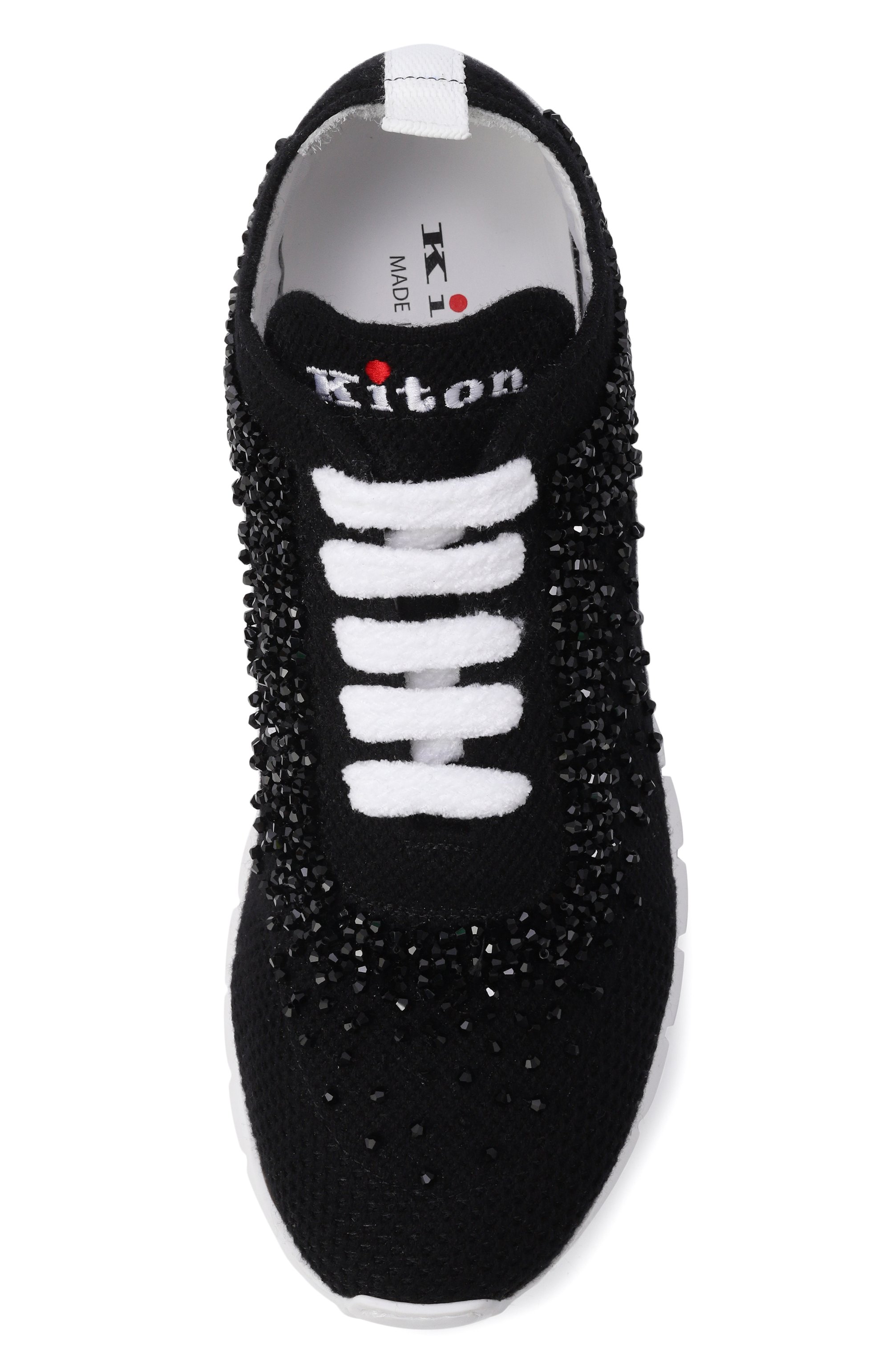 Текстильные кроссовки KITON черного цвета по цене 207000 руб., арт. DSSFITAN00847, фото 6 Текстильные кроссовки KITON, арт. DSSFITAN00847, фото 6