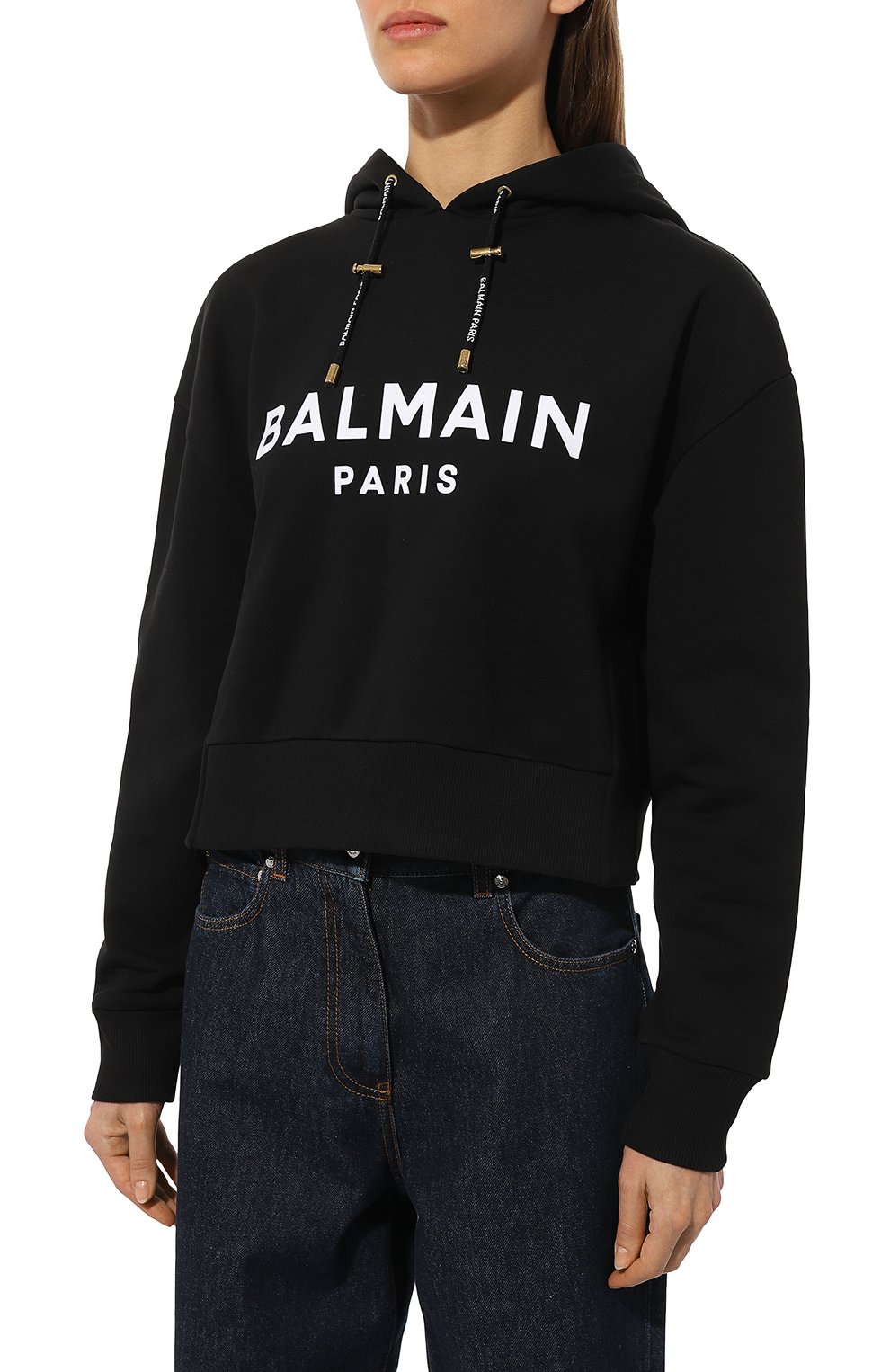 Хлопковое худи BALMAIN, арт. UF03792I598, фото 3