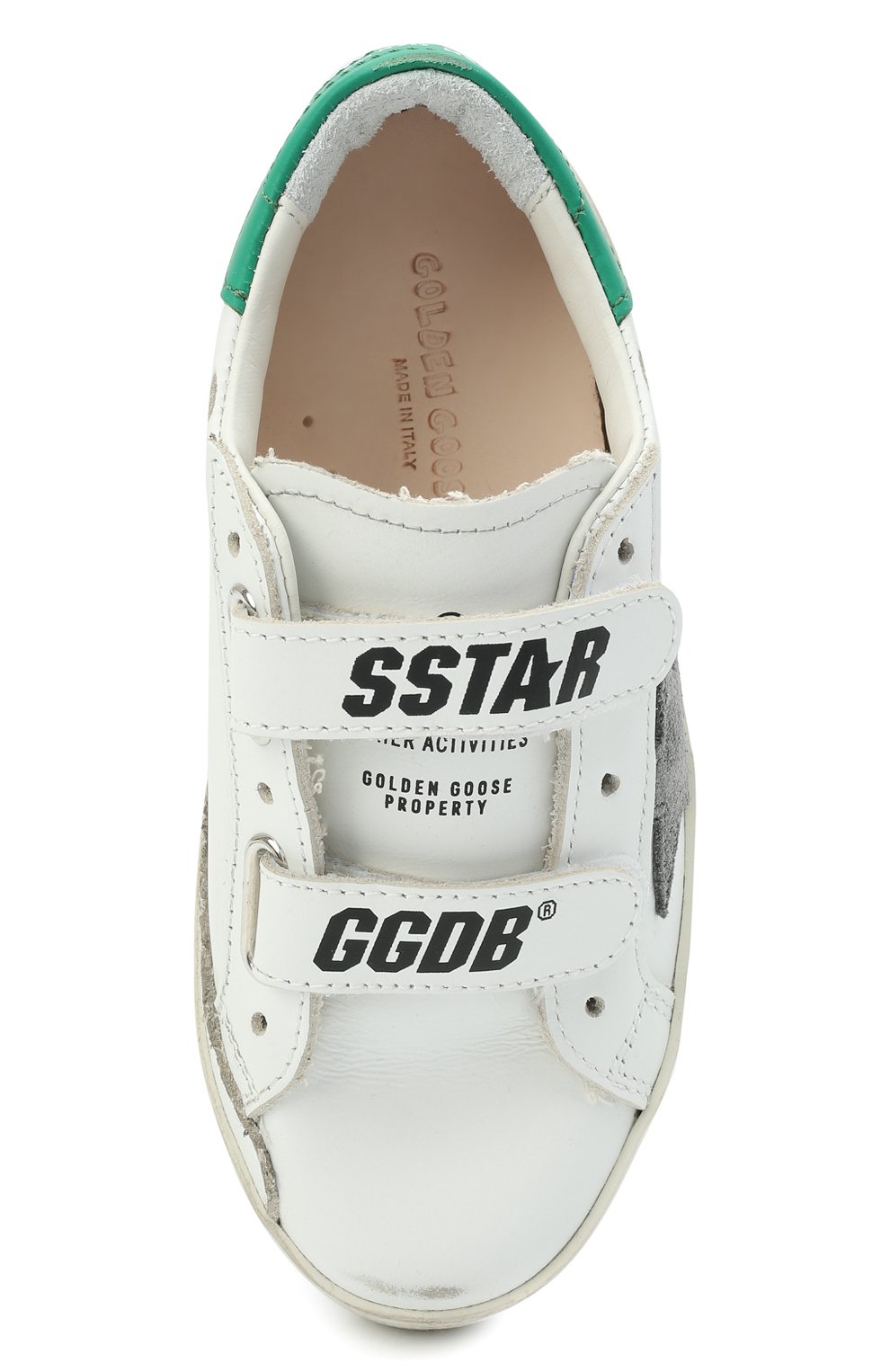 Кожаные кеды superstar GOLDEN GOOSE DELUXE BRAND, арт. GJF00111.F002822, фото 4