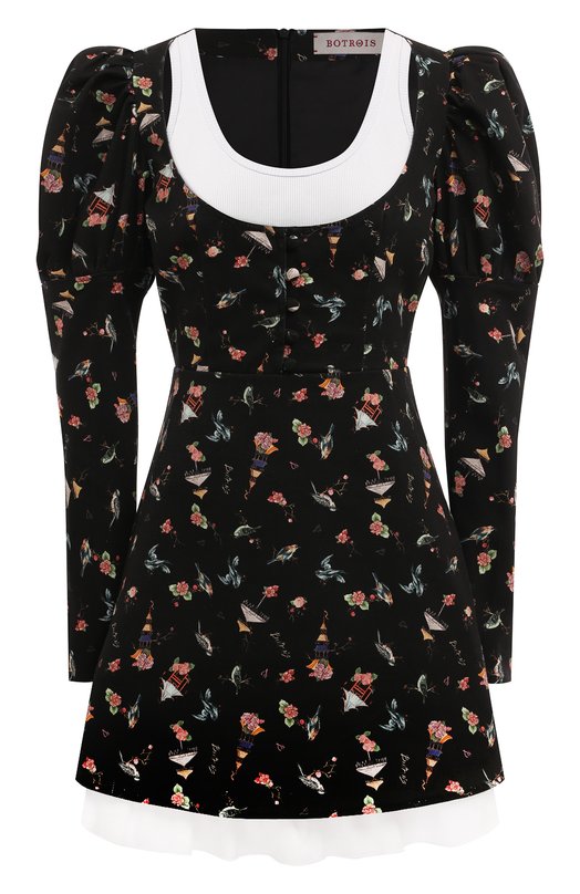 Хлопковое платье Botrois SKU0067311 Чёрный SKU0067311