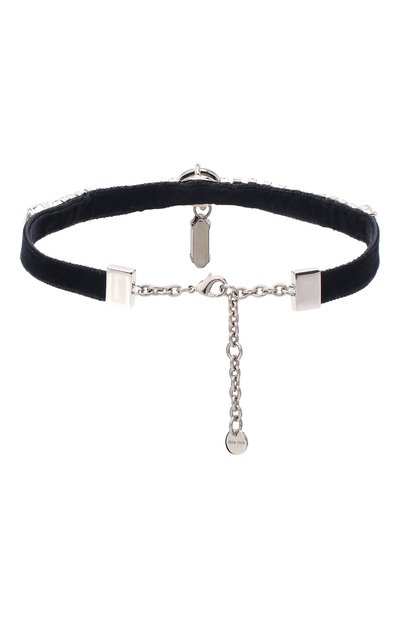 Чокер MIU MIU черного цвета по цене 47000 руб., арт. 5IC044-2CE2-F0002, фото 3 Чокер MIU MIU, арт. 5IC044-2CE2-F0002, фото 3