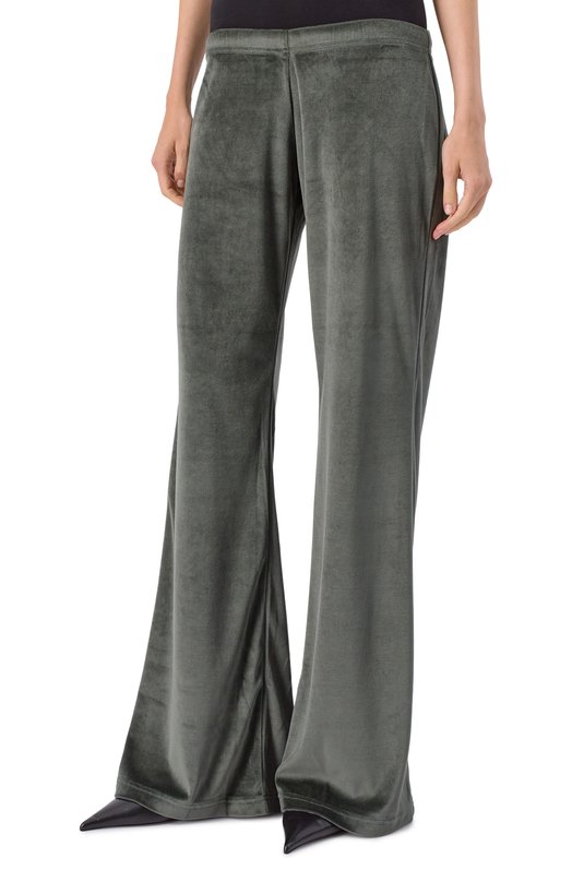 Бархатные брюки Balenciaga 836139/TM026 Хаки  836139/TM026 Фото 3