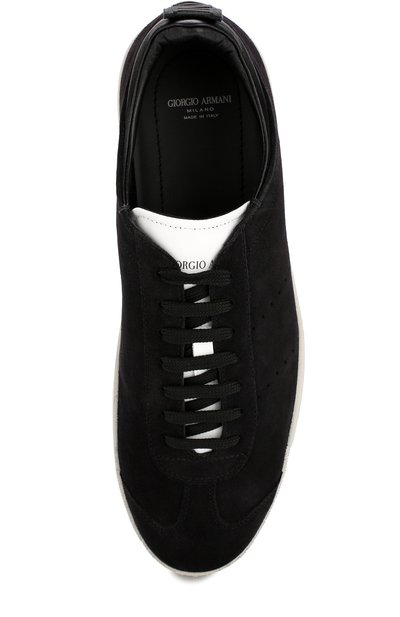 Кожаные кеды на шнуровке GIORGIO ARMANI, арт. X2X083/XL565, фото 5