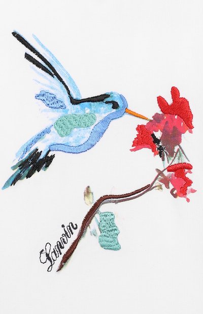 Хлопковый топ свободного кроя с вышивкой LANVIN, арт. 4I8611/IB290/10-14, фото 3