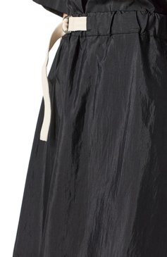 Женская юбка JIL SANDER черного цвета, арт. J40MA0169-J70003 | Фото 5 (Материал внешний: Шелк, Синтетический материал; Стили: Минимализм; Кросс-КТ: костюм; Длина Ж (юбки, платья, шорты): Мини)