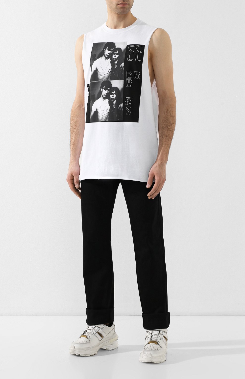 Хлопковая майка RAF SIMONS белого цвета по цене 37650 руб., арт. 191-139-19000, фото 2 Хлопковая майка RAF SIMONS, арт. 191-139-19000, фото 2