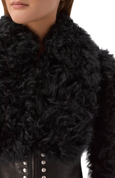 Комбинированная куртка из овчины ANN DEMEULEMEESTER, арт. B0014491/FR009, фото 5