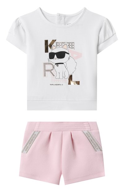 Комплект из футболки и шорт KARL LAGERFELD KIDS, арт. Z30513, фото 1