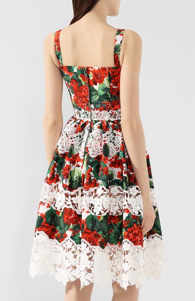 Хлопковое  платье DOLCE & GABBANA, арт. F6C3QZ/FGMEJ, фото 4