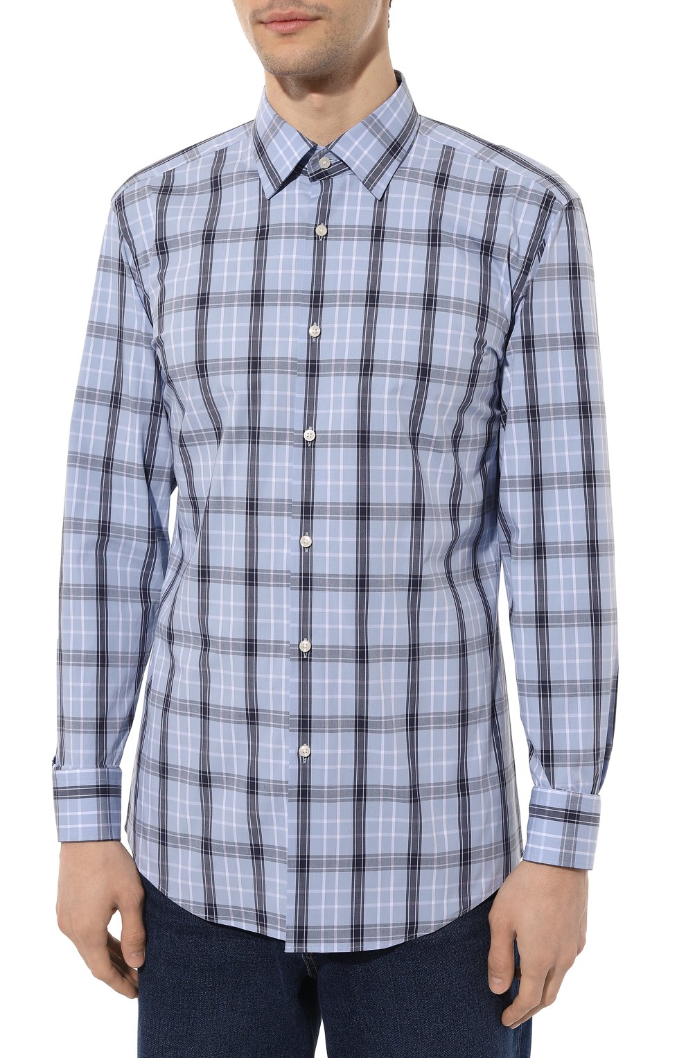 Хлопковая рубашка BOSS, арт. 50496168, фото 3