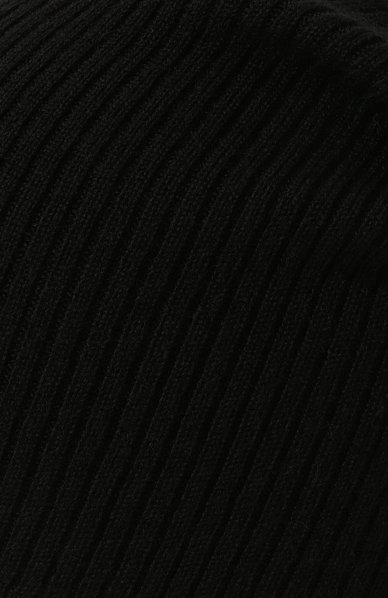 Мужская кашемировая шапка RICK OWENS черного цвета, арт. RU02B2495/RIBWS | Фото 3 (Материал: Текстиль, Шерсть, Кашемир; Кросс-КТ: Трикотаж; Нос: Не проставлено)