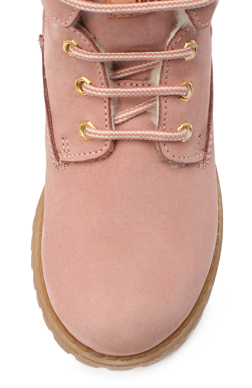 Кожаные ботинки с меховой отделкой WALKEY, арт. Y1B4-40013-0415/25-29, фото 4