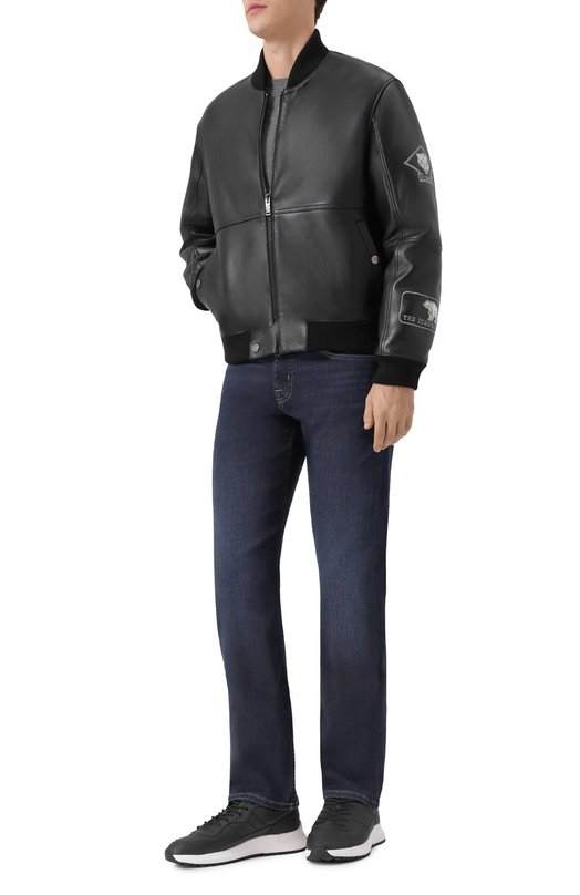 Кожаные кроссовки Outline Bally MSK0CJ/VT361 Чёрный  MSK0CJ/VT361 Фото 2