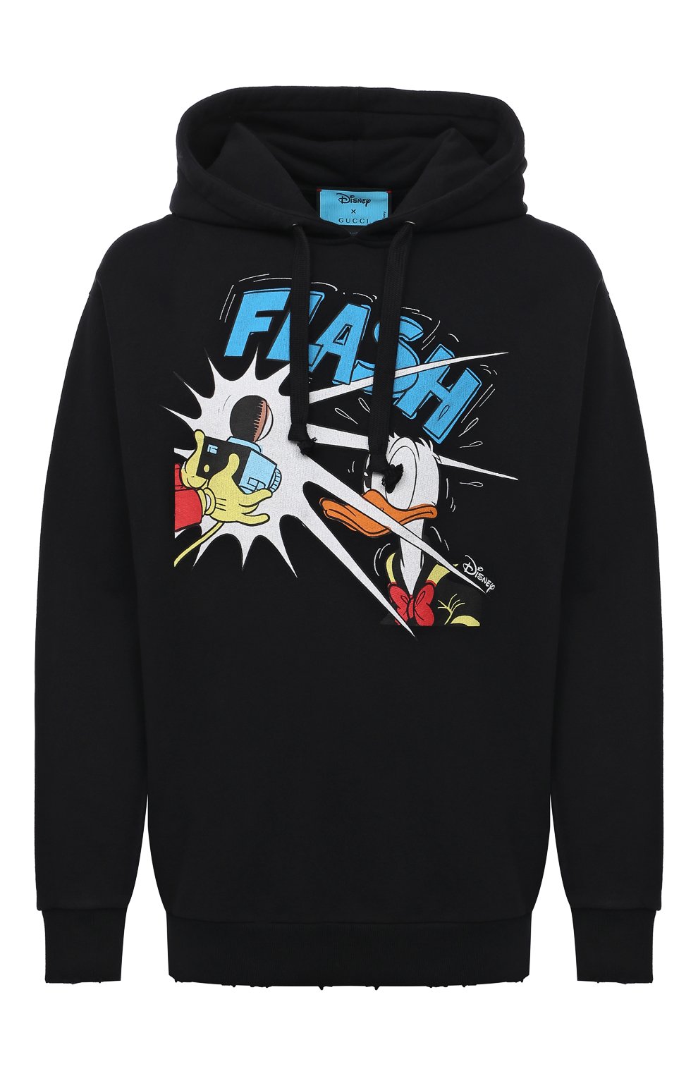 Хлопковое худи disney x gucci GUCCI черного цвета по цене 136800 руб., арт. 623244/XJDAI, фото 1 Хлопковое худи disney x gucci GUCCI, арт. 623244/XJDAI, фото 1