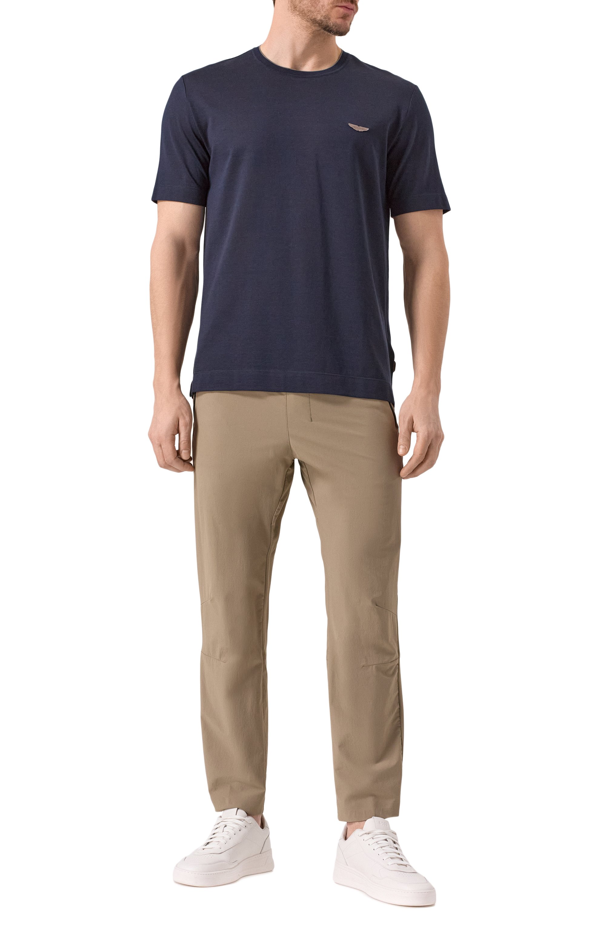 Футболка из хлопка и шелка boss x aston martin BOSS CAMEL, арт. 50537874, фото 2