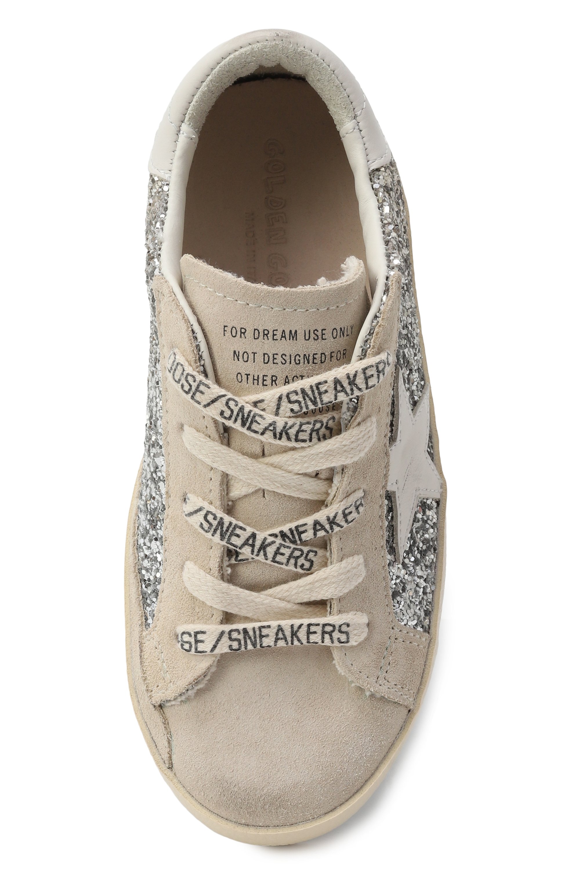 Кожаные кеды super-star GOLDEN GOOSE DELUXE BRAND светло-бежевого цвета по цене 31350 руб., арт. GYF00101.F006758, фото 4 Кожаные кеды super-star GOLDEN GOOSE DELUXE BRAND, арт. GYF00101.F006758, фото 4