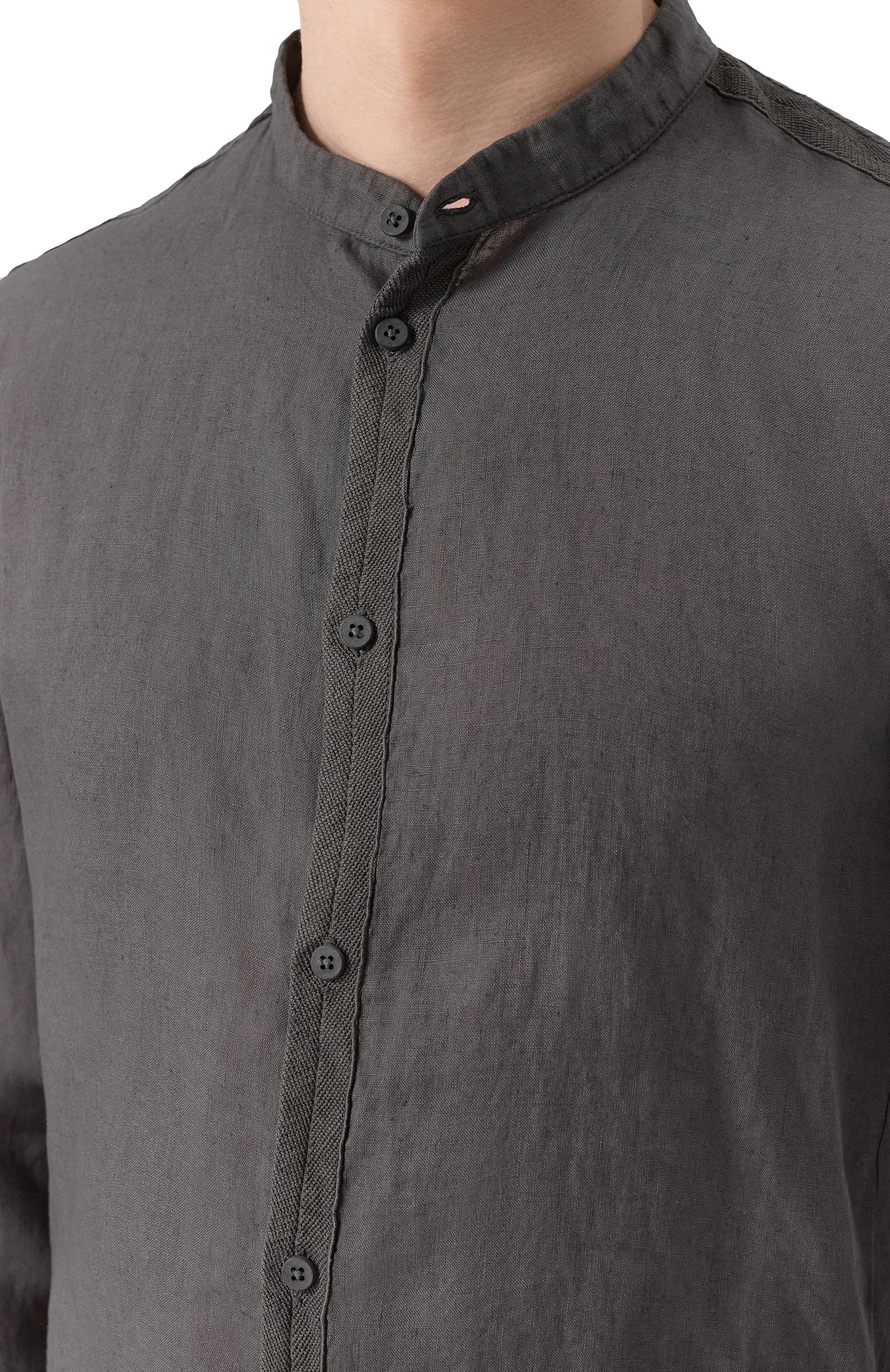 Льняная рубашка TRANSIT, арт. CFUTRZV311, фото 5