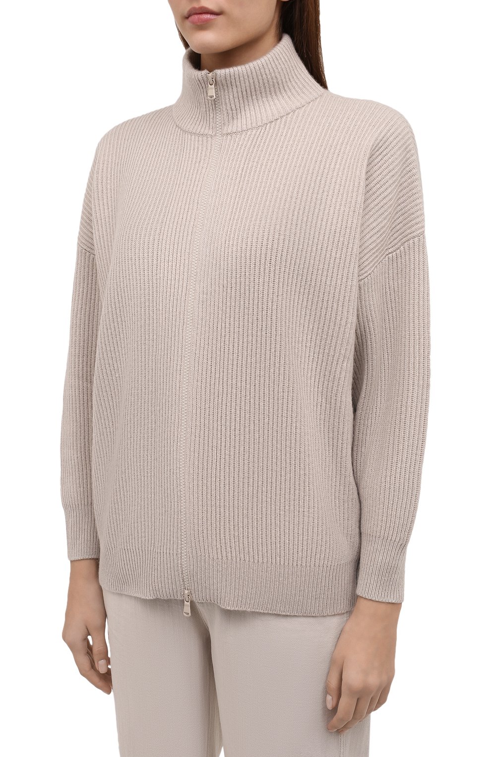 Кашемировый кардиган BRUNELLO CUCINELLI бежевого цвета по цене 442500 руб., арт. M12713906P, фото 3 Кашемировый кардиган BRUNELLO CUCINELLI, арт. M12713906P, фото 3
