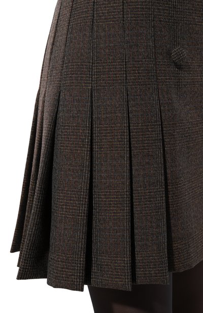 Шерстяная юбка LESYANEBO серого цвета по цене 36000 руб., арт. LN05H-950_MAE, фото 5 Шерстяная юбка LESYANEBO, арт. LN05H-950_MAE, фото 5