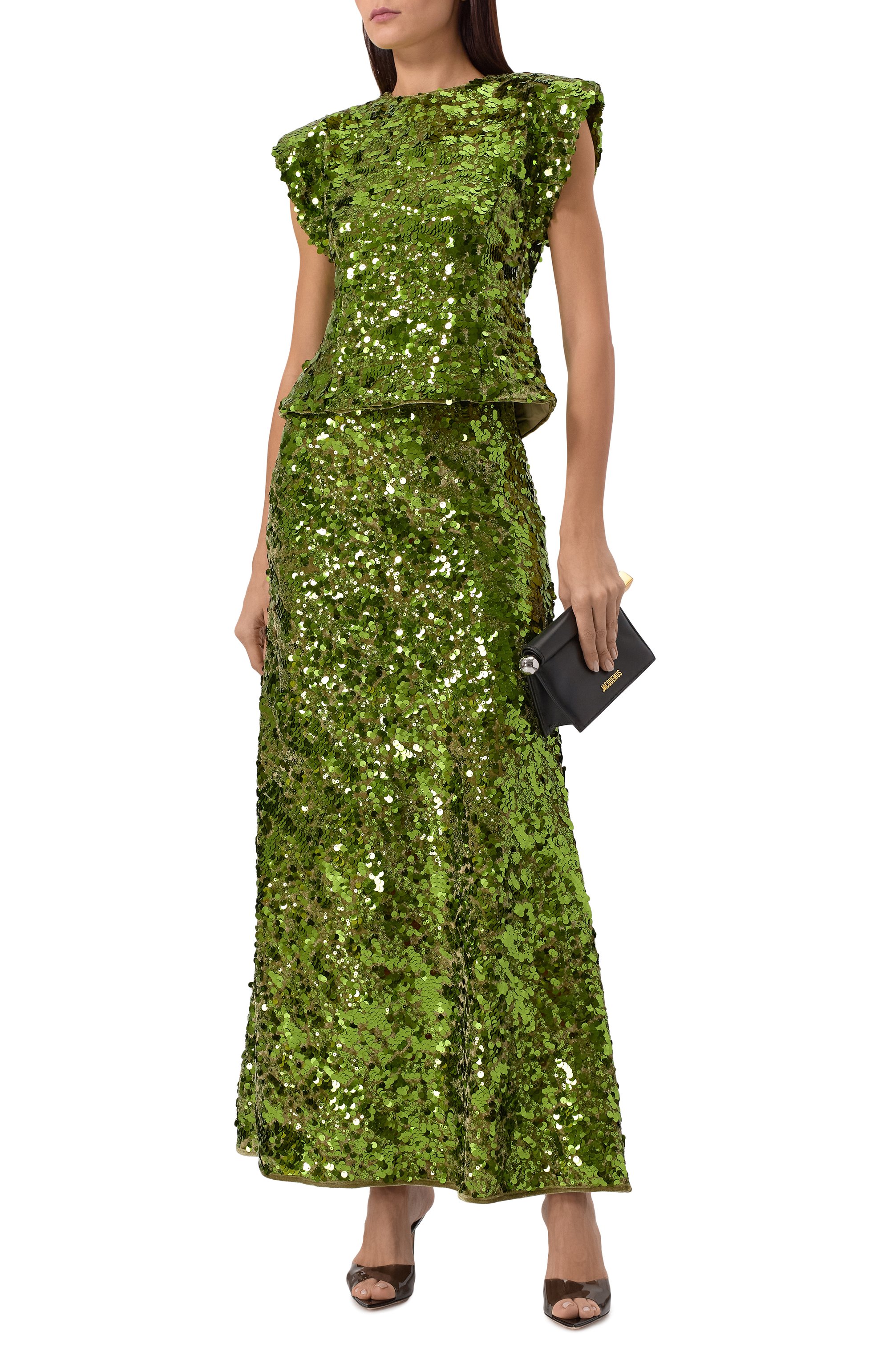 Юбка с отделкой пайетками GANNI, арт. T4169/272, фото 2