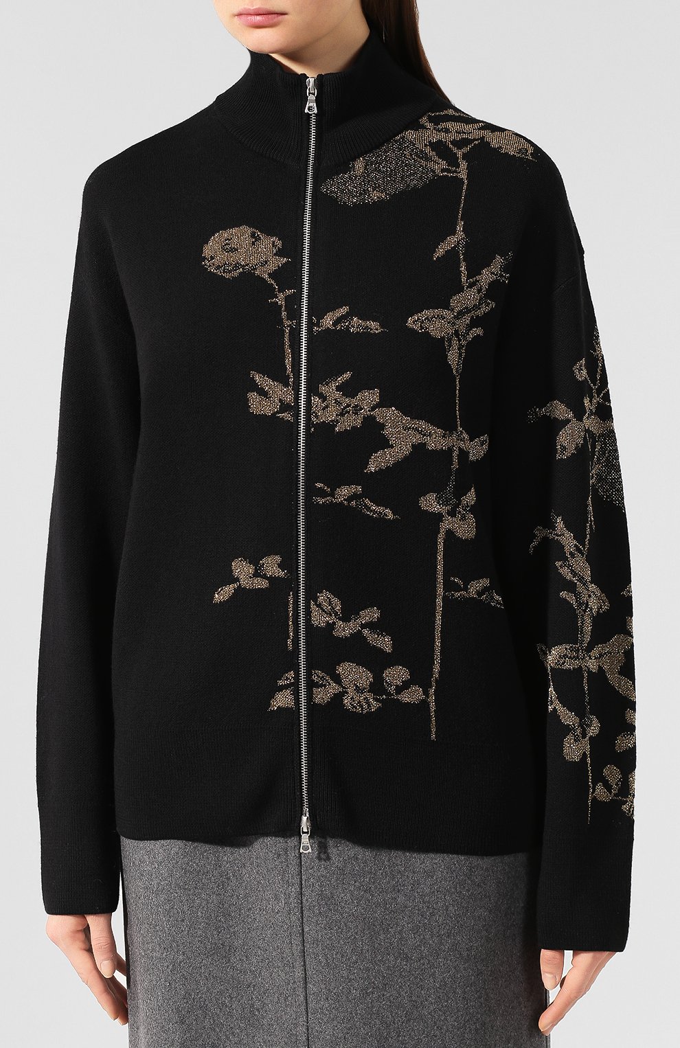 Шерстяной кардиган DRIES VAN NOTEN черного цвета по цене 57900 руб., арт. 192-11215-8726, фото 3 Шерстяной кардиган DRIES VAN NOTEN, арт. 192-11215-8726, фото 3
