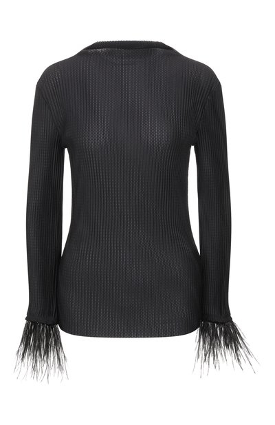 Женский топ с отделкой перьями BOSS, арт. 50548647