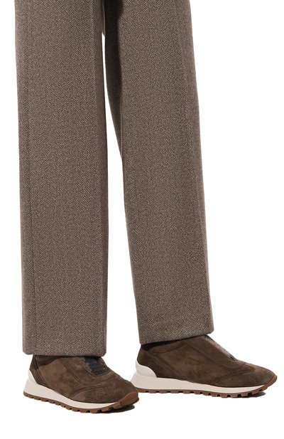 Замшевые кроссовки BRUNELLO CUCINELLI, арт. MZSFG2796, фото 3