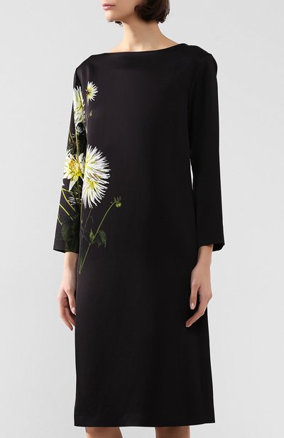 Платье DRIES VAN NOTEN черного цвета по цене 71700 руб., арт. 192-11071-8370, фото 3 Платье DRIES VAN NOTEN, арт. 192-11071-8370, фото 3