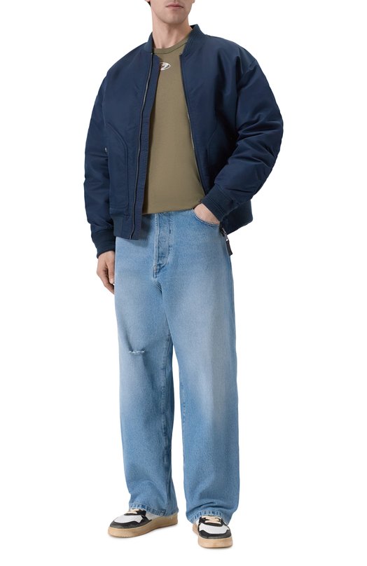 Хлопковая майка Diesel A21743/0JMBB Хаки  A21743/0JMBB Фото 2