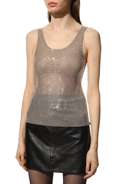 Топ с отделкой стразами GIUSEPPE DI MORABITO, арт. PS23178T0-212, фото 3