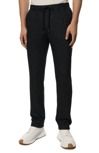 Брюки из хлопка и шерсти CAPOBIANCO темно-синего цвета по цене 44200 руб., арт. 13M732.FU00., фото 3 Брюки из хлопка и шерсти CAPOBIANCO, арт. 13M732.FU00., фото 3