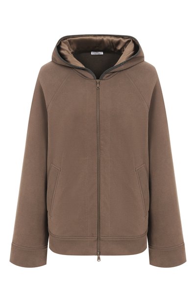Женский хлопковая толстовка BRUNELLO CUCINELLI, арт. MN05NS0406