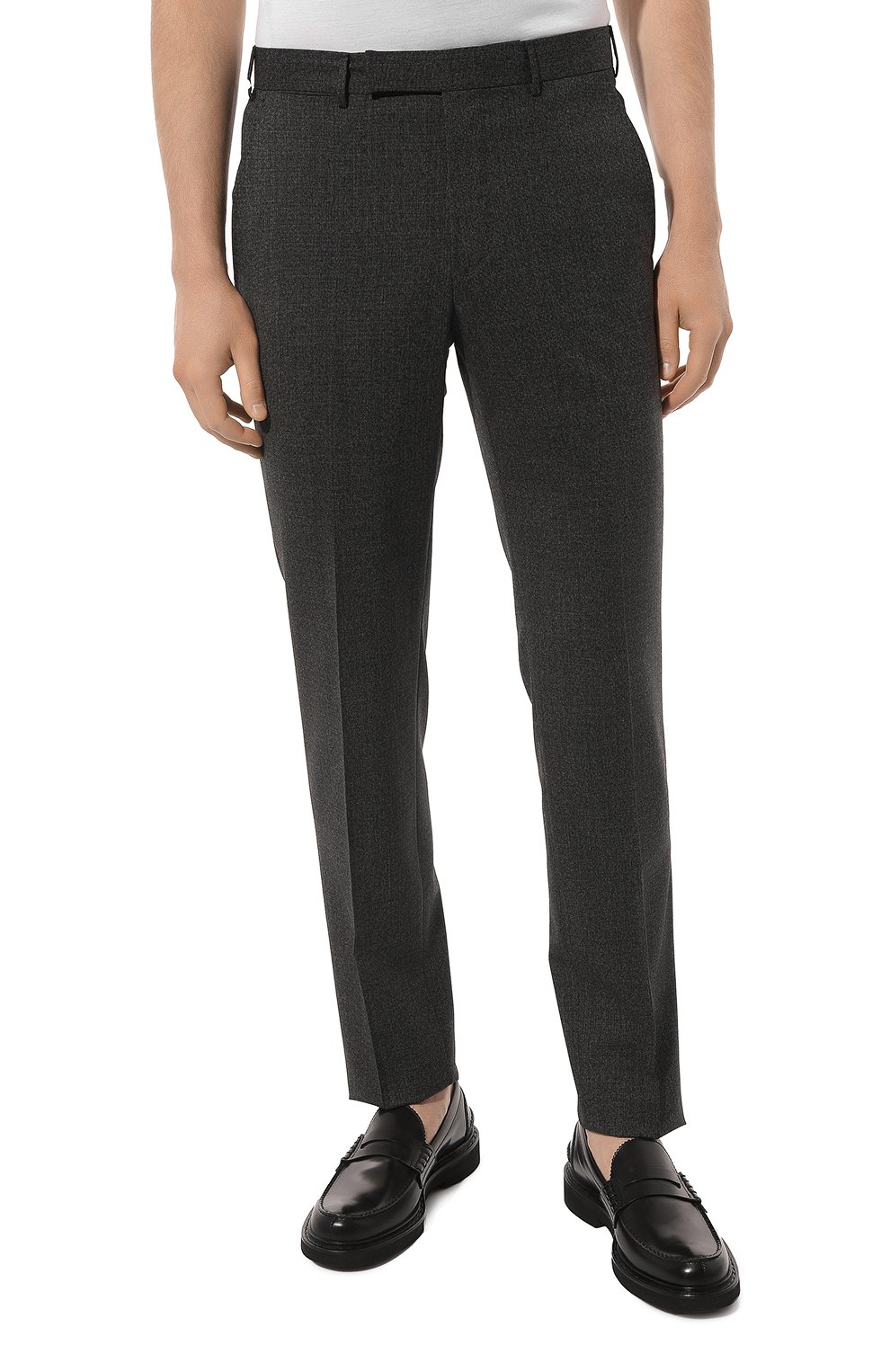 Шерстяные брюки ZEGNA темно-серого цвета по цене 69500 руб., арт. 644F00A6/75TB12, фото 3 Шерстяные брюки ZEGNA, арт. 644F00A6/75TB12, фото 3