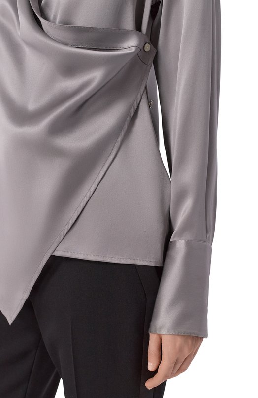 Атласная блузка Helmut Lang P06HW511 Серый  P06HW511 Фото 5