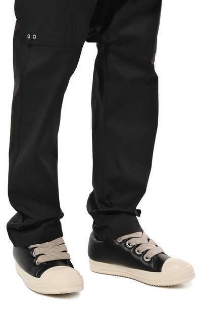 Кожаные кеды luxor jumbo padded low RICK OWENS, арт. RU02C7893/LLPW2, фото 3